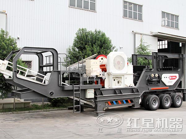 輪胎式移動(dòng)破碎站-車載行走，隨用隨走，方便更快捷